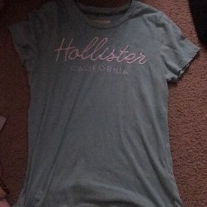 blue/green hollister t shirt in size medium